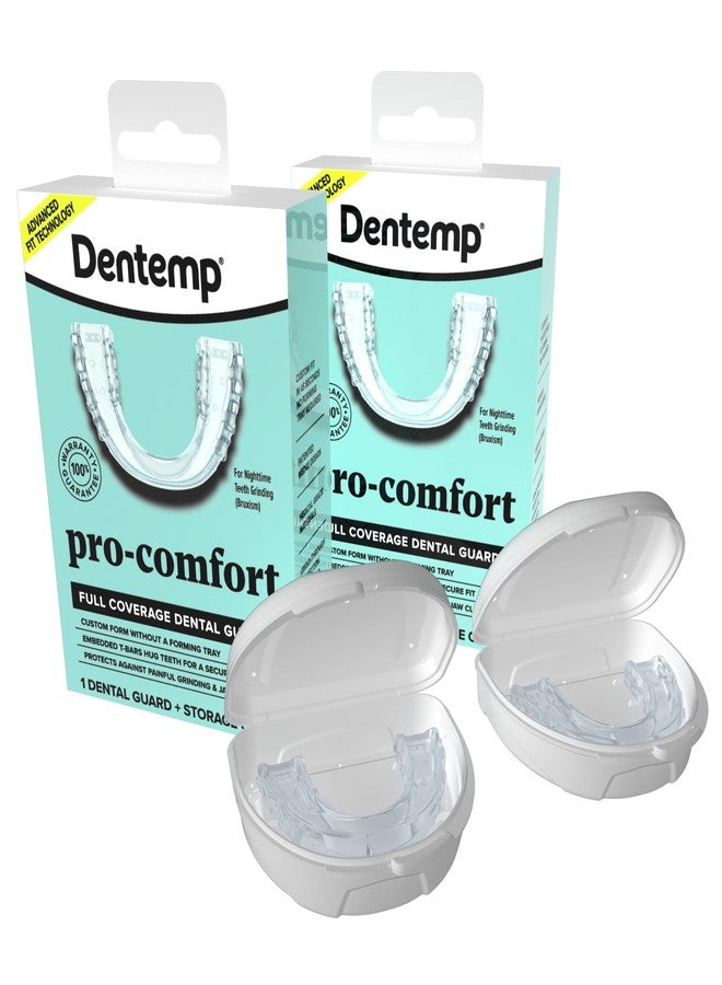 Dentemp Pro-Comfort Full Coverage Dental Guard | Mouth Guard for Jaw Clenching. Bruxism or Teeth Grinding at Night (2 Count) - Image 1